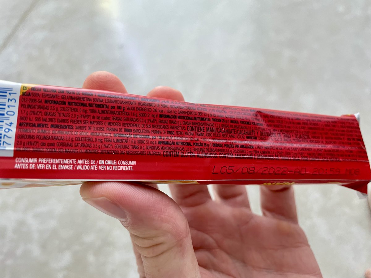 Me queda clarísima la info nutricional eh, ahora sí