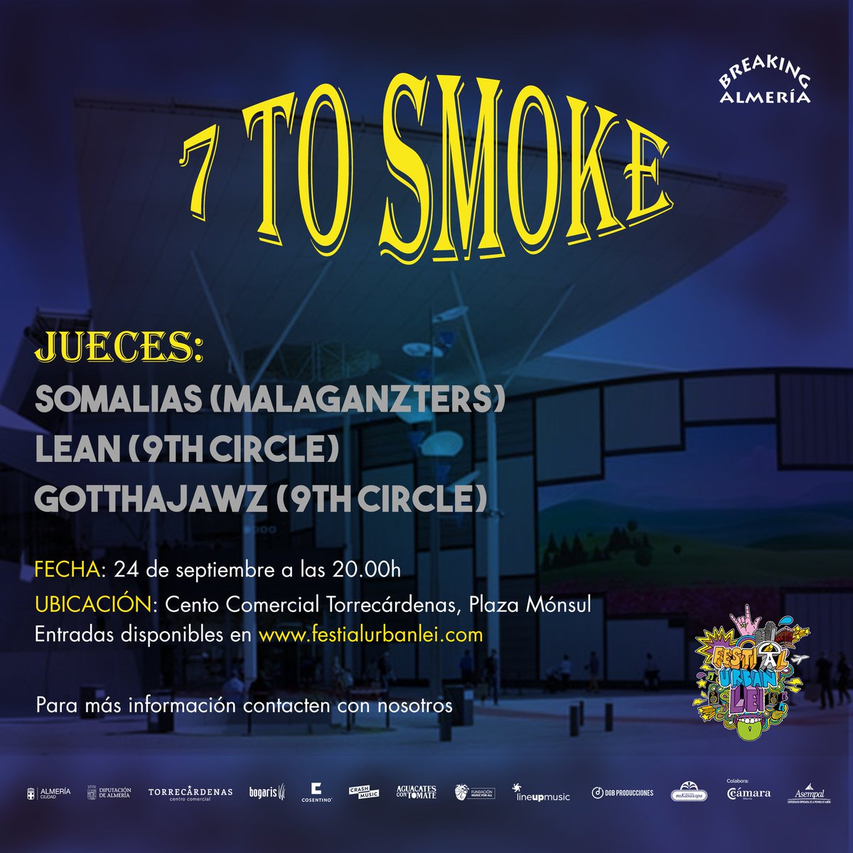 Hace unas semanas tuvo lugar el Festival Urban Lei en el Centro Comercial Torrecárdenas (Almería), en el cual Breaking Almería fue acogido para medir de nuevo en batalla a nuestros Bboys y Bgirls en la modalidad "7 to smoke".
#festivalurbanlei #culture #hiphop #breaking #almeria