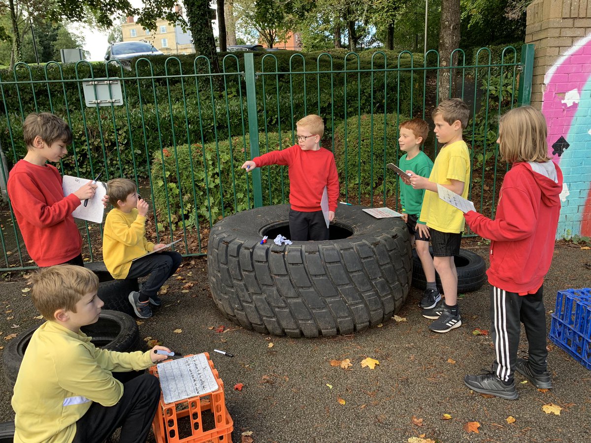 thedellschool's tweet photo. Y5 are using the outdoor classroom this week. Today they held a debate on a significant event in Street Child (Mrs Jarvis leaving her daughters). #ambitiouscapablelearners #berliedoherty https://t.co/u6UxvHc1lL