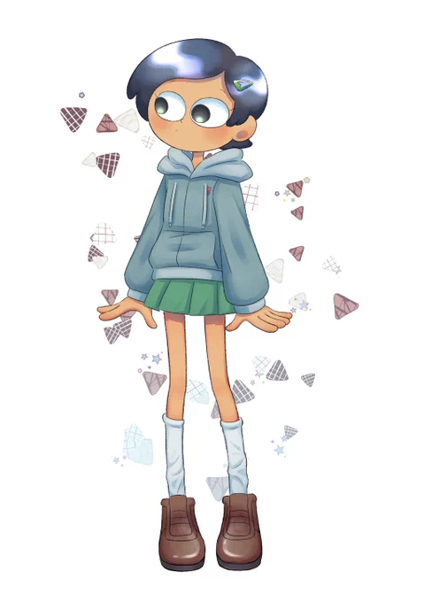 色塗りの練習に描いたマーシー 