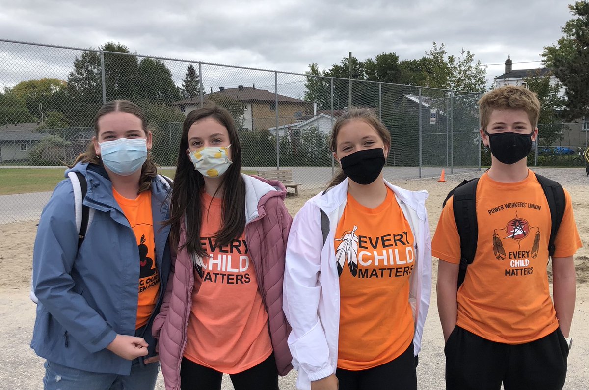 SueKorosec1's tweet photo. The Ss enjoyed watching the Qmack school assembly on Orange Shirt Day. They learned so much. The assembly activated lots of rich discussion for days. Thank you! #Qmack @OrangeShirtDay @npsc_schools https://t.co/quNTkHUl8G