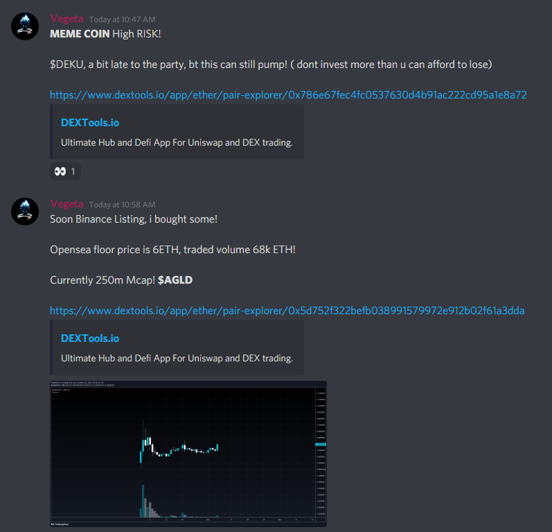 VegetaCrypto1's tweet photo. $AGLD up 35%
$DEKU down 25%  (small amt) https://t.co/mNrr6tsNVT