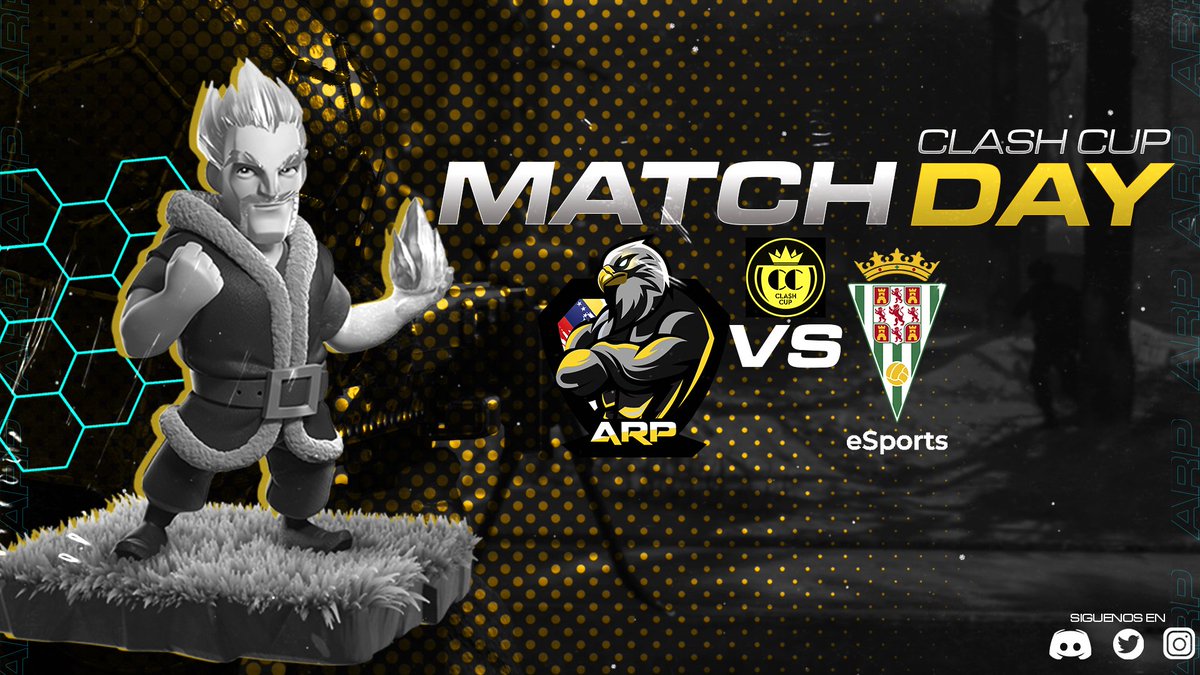 #MATCHDAY 

El día de hoy comenzamos nuestro camino en la <a href="/ClashCupCR/">Clash Cup</a>, dónde nos enfrentaremos a un fuerte rival.

🆚 <a href="/CCF_eSports/">Córdoba CF eSports</a>
⏰ 16:00 🇲🇽