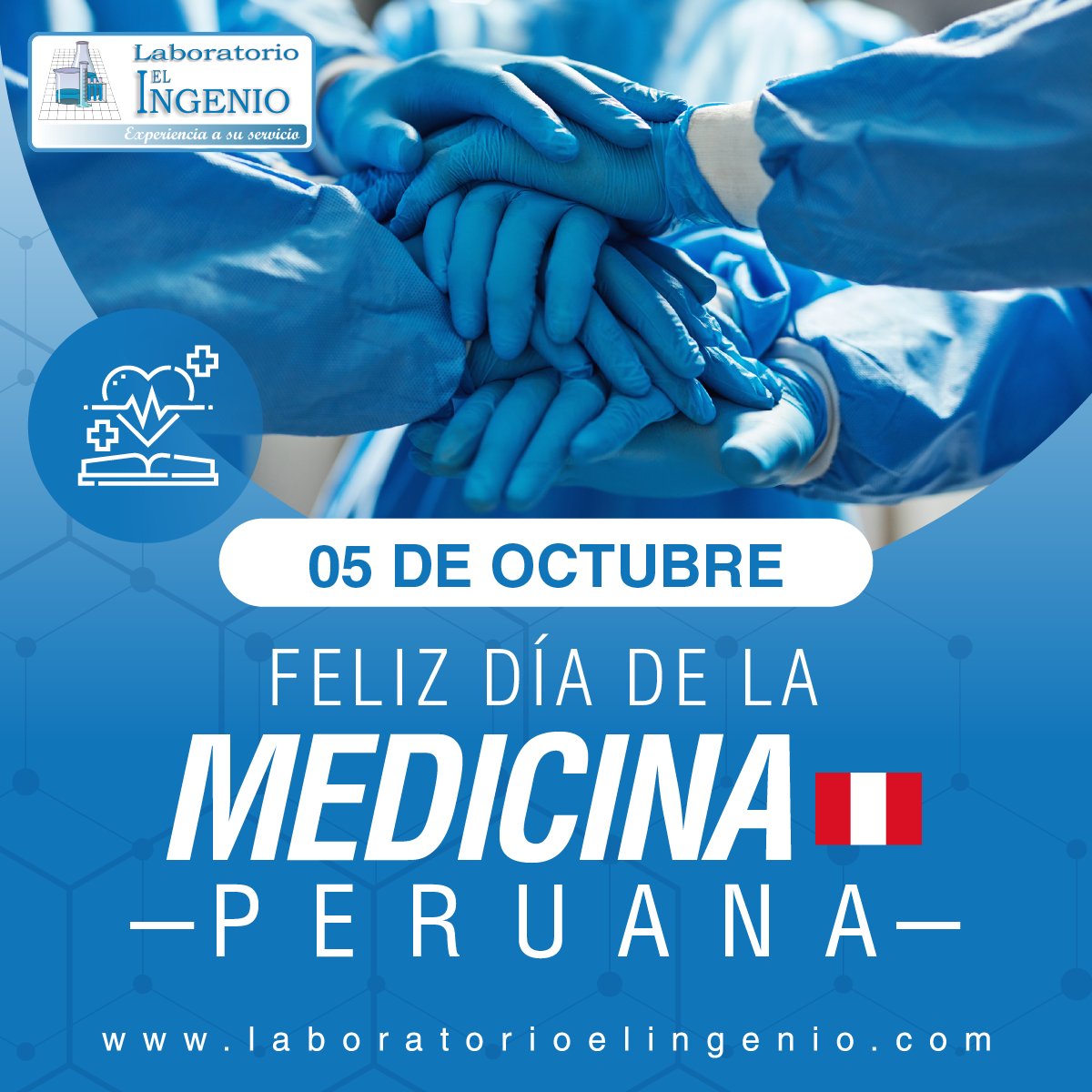 Labelingenio's tweet photo. Hoy 5 de octubre, una fecha importante para el sector salud,🥰expresamos sinceras y afectuosas felicitaciones a cada uno de los trabajadores y personal médico que contribuye con su esfuerzo a optimizar los servicios de salud a nivel nacional. ❤ ¡Feliz día de la Medicina Peruana! https://t.co/6ruqVCl1x6