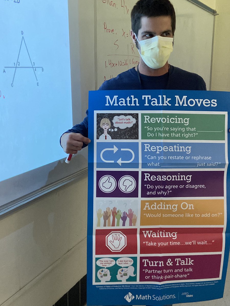 Love seeing the work our secondary math department is doing around student discourse and #mathtalk to keep engagement high in our classrooms! @LymanHallPRIDE @MTSheehanHS @DHMSWallingford @moranmustangs @WPSlearns