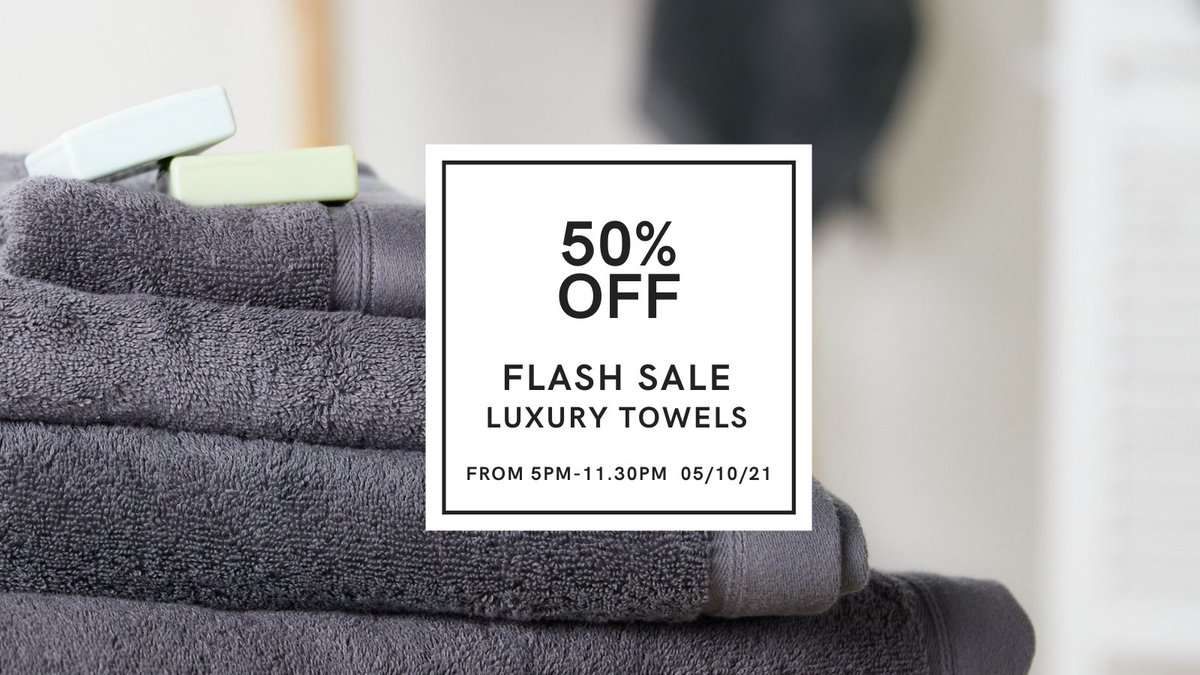 foxfordhome's tweet photo. Tuesday evening Flash Sale!

We have 50% Off all our Luxury Towels until 11.30pm tonight only!

Now is the Ideal time to refresh and restock your your towel cupboard 🎉
#foxford #towels #foxfordtowels 

https://t.co/cXp8OS0VMk https://t.co/nZmXyI2sqt