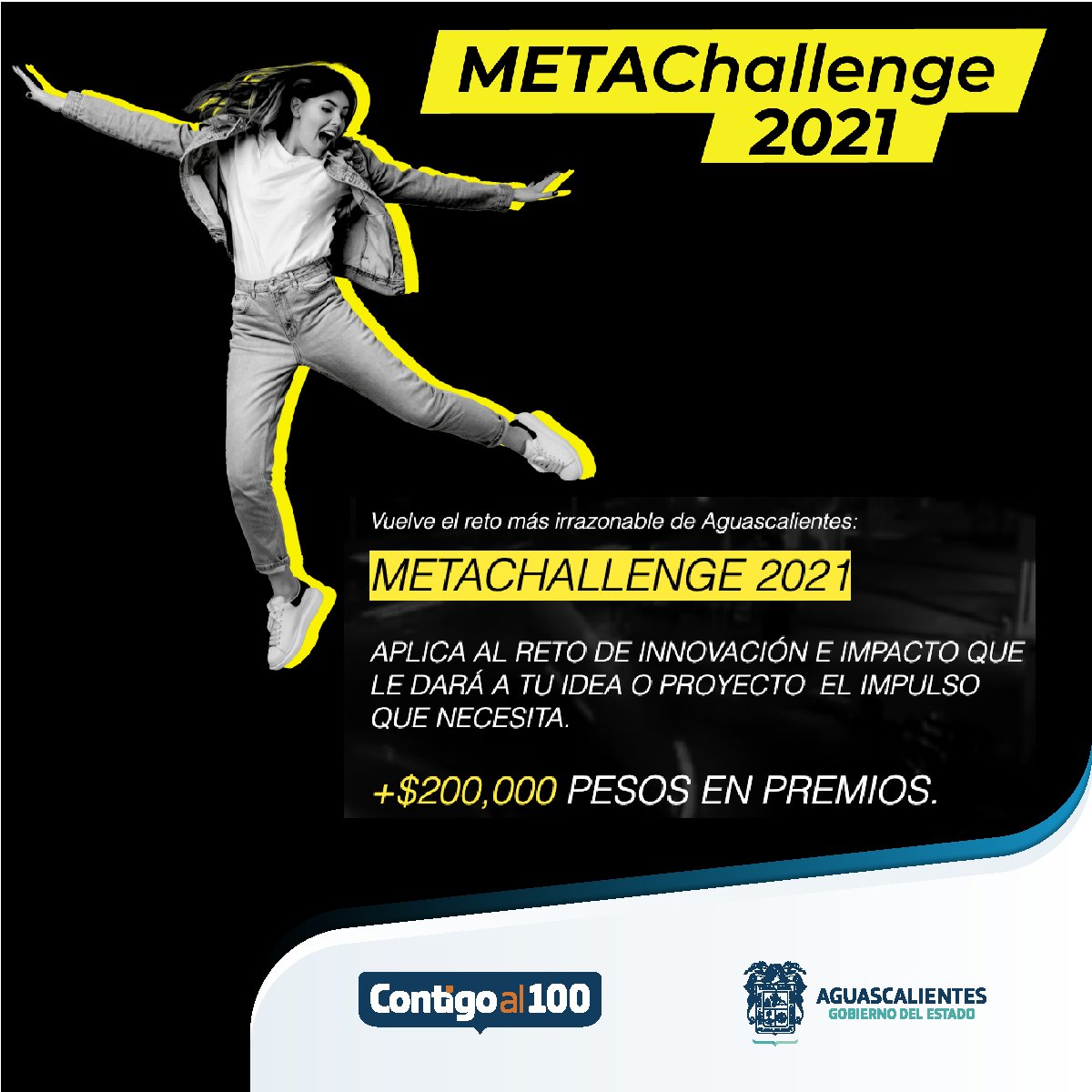 UTNAgs's tweet photo. ¿Tienes una idea que cambiará el rumbo de la historia y vives en Aguascalientes? ¡Este reto es perfecto para ti!

Aplica al reto más Irrazonable de la historia … ¿Cómo? Entra a  ➡️  https://t.co/Brc63yRD6W y conoce todas las bases 🔥
#MetaChallenge2021 #ContigoAl100 #EmprendeAgs https://t.co/PBTsE0TRo1
