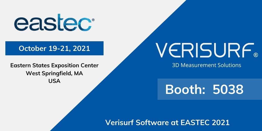 verisurf's tweet image. Join us at EASTEC 2021 to see non-contact inspection using portable scan arms, CMM programming, STL mesh 3D-print prep etc., and chat with our technology experts. Free pass promo code 11497253H  zcu.io/JLWD #eastec #cmmsoftware #3dscanning #qualitycontrol #eastec2021