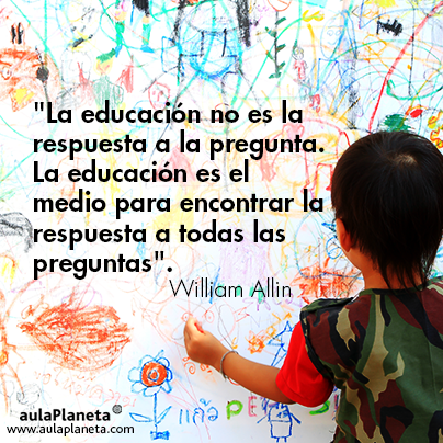 Aulaplaneta's tweet photo. ¡Hoy te dejamos esta frase motivacional de #WilliamAllin! #educación #motivación #aulaPlaneta https://t.co/qF5k2JpUJ2