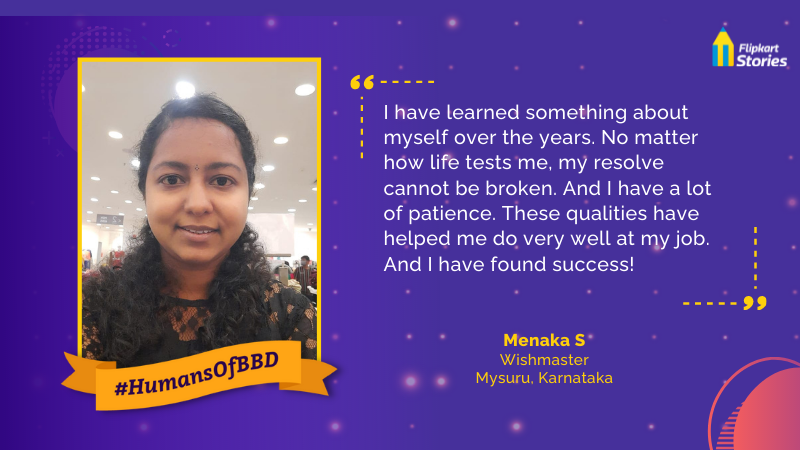 FlipkartStories's tweet photo. When life threw multiple curveballs Menaka's way, she decided she didn't want to be defined by hardships but by her courage to overcome them. Today, she's a Wishmaster at @Flipkart's Mysuru hub, and is proud of her journey: https://t.co/nS6DiaiUPK
#HumansOfBBD @WorkAtFlipkart https://t.co/KXmynknJUt