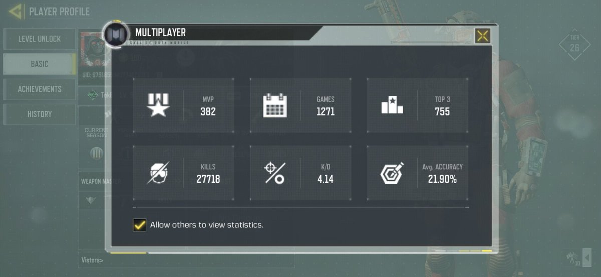 ClanAtmx's tweet photo. Our leaders mobile stats just keep climbing. Getting all the camos done as well. @ATMxHOG #callofduty #callofdutymobile #twitch #twitchstreamer #twitchtv #ttv #gamercommunity https://t.co/jpBpxhXfel