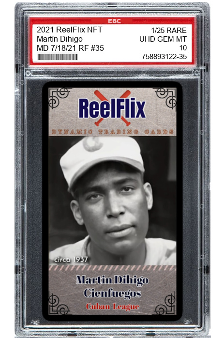 Best all-around baseball player ever? Martín Dihigo. Led league in hitting &amp; pitching in same season. Couldn't play MLB because of skin color. Watch &amp; hear story, in ReelFlix #NFT animated card #35. rarible.com/token/0xd07dc4… <a href="/SportsCardNews/">Sports Card News</a> <a href="/SportsCardInv/">Sports Card Investor</a>