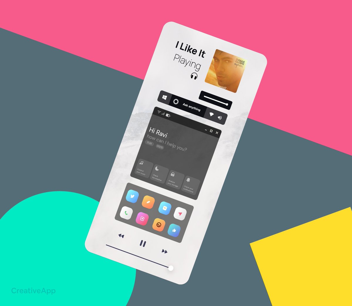 I_device_'s tweet photo. Contest setup for #AVETC02
• Launcher @Nova_Launcher
• Widgets @FeitenVinicius ( Aleria & Nebbia kwgts) (few edits*)
• icons @DreamOn3T (Nidji icons)
• inside-Wall png @GrabsterStudios https://t.co/w1bLzniVcR