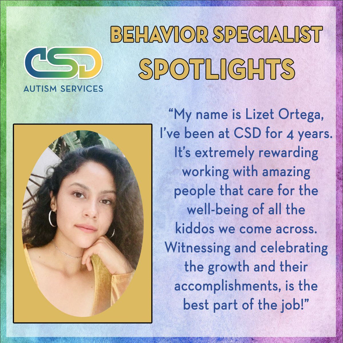 Introducing Lizet!

We appreciate Lizet's sentiments of working with amazing people that not only care deeply for our clients but YOU.

This is all super attainable! Check out the link in our bio to join us in and feel the rewards of working with amazing families.