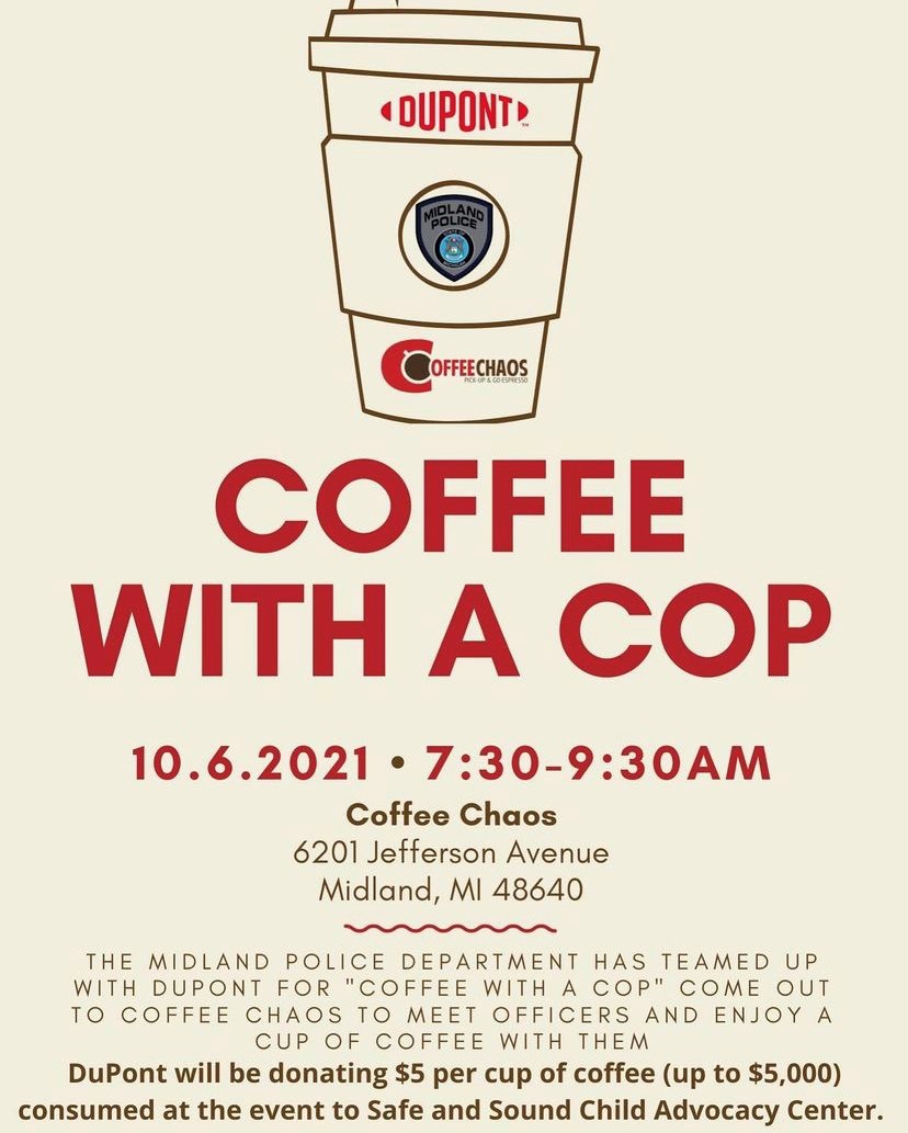 safeandsoundcac's tweet image. Come and grab a Coffee with a Cop at Coffee Chaos tomorrow morning and help support Safe and Sound! - mailchi.mp/d4375296eb65/c…