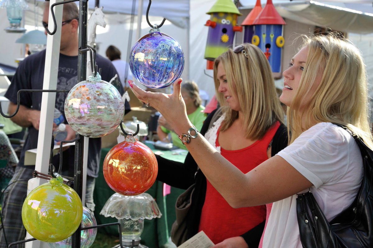 This weekend Grant Park is the site of one of the most popular events of the year - the Galena Country Fair. Stop by for 100+ vendors of handmade arts and crafts, an hourly silent auction, raffle, live entertainment, fair food and more. @visitgalenaorg #craftfair #handmade