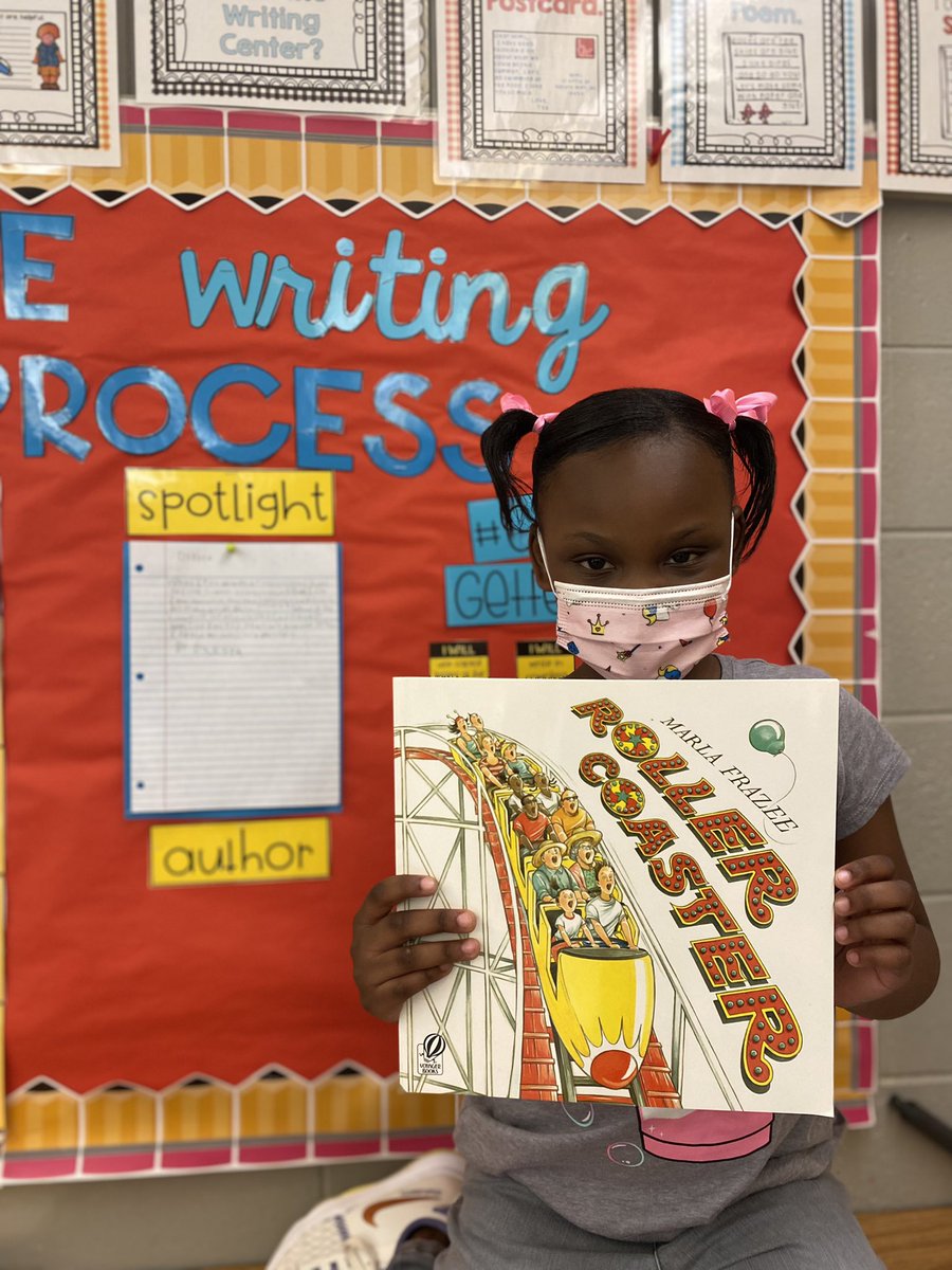 MrsM_Francis's tweet photo. Congratulations to this week’s spotlight Author! She used the IRA story about roller coasters, and wrote about her very first time on a roller coaster. We went through the writing process, and we remembered the Author’s purpose! #writing @CSCougars @jkelley3778 @mpitremartin https://t.co/cygdrSoCaG