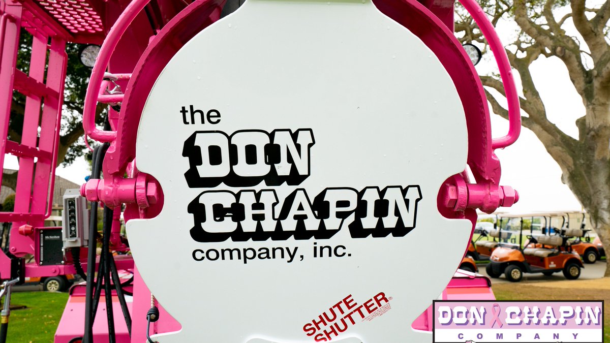 donchapinco's tweet photo. October is Breast Cancer Awareness month!🎀 Our pink mixing truck is inspired by the colors associated with Breast Cancer Awareness. Help The Don Chapin Company make a #ConcreteDifference by taking part and contributing to our dedication to finding a cure! https://t.co/V3VERebf9Q https://t.co/dFYvX5t0ZN