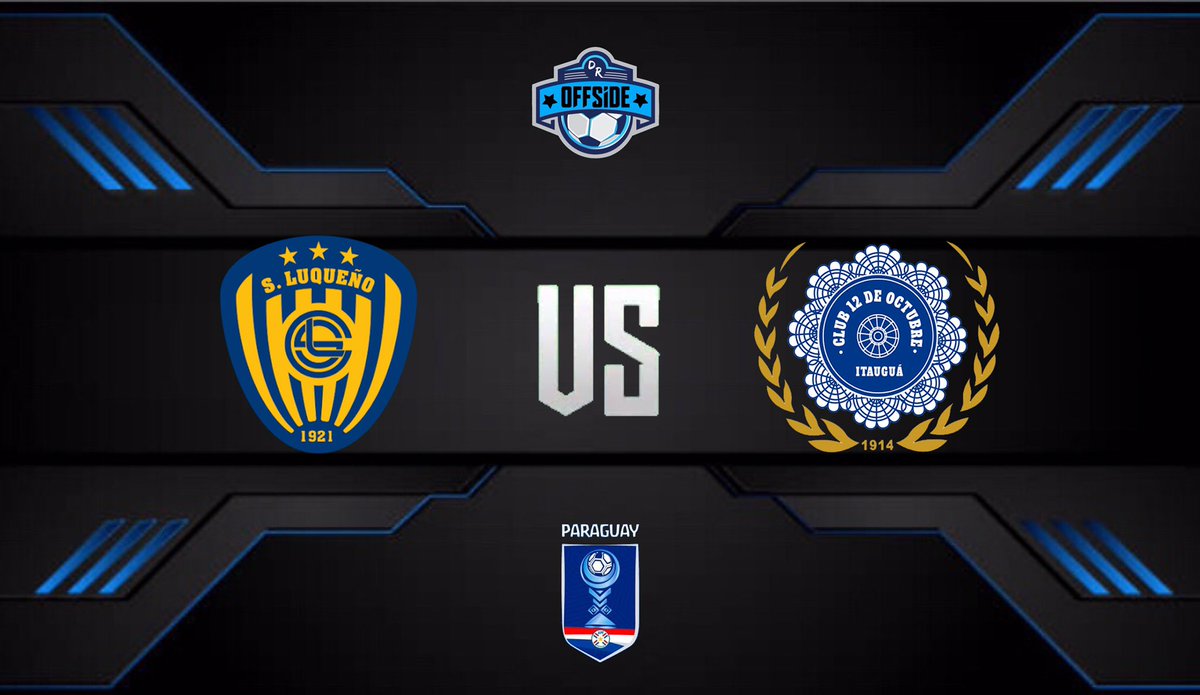 ⚽️ COPA PARAGUAY 🇵🇾

•OCTAVOS DE FINAL•

•Martes, 5 de Octubre, 2021

•Sportivo Luqueño vs 12 de Octubre

•Estadio: Luis Alfonso Giagni (Villa Elisa)

Horario: 17:30hs