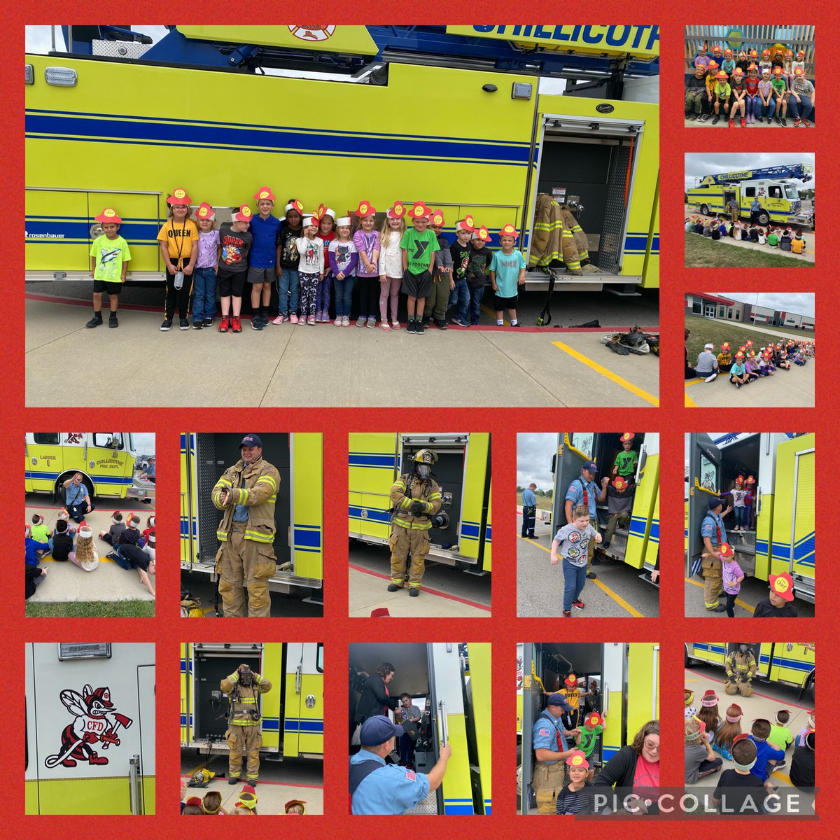 hansenshornets's tweet photo. #Kindergarten learns about fire prevention from @Chillicothefd #cespride https://t.co/53bqkIRjQi