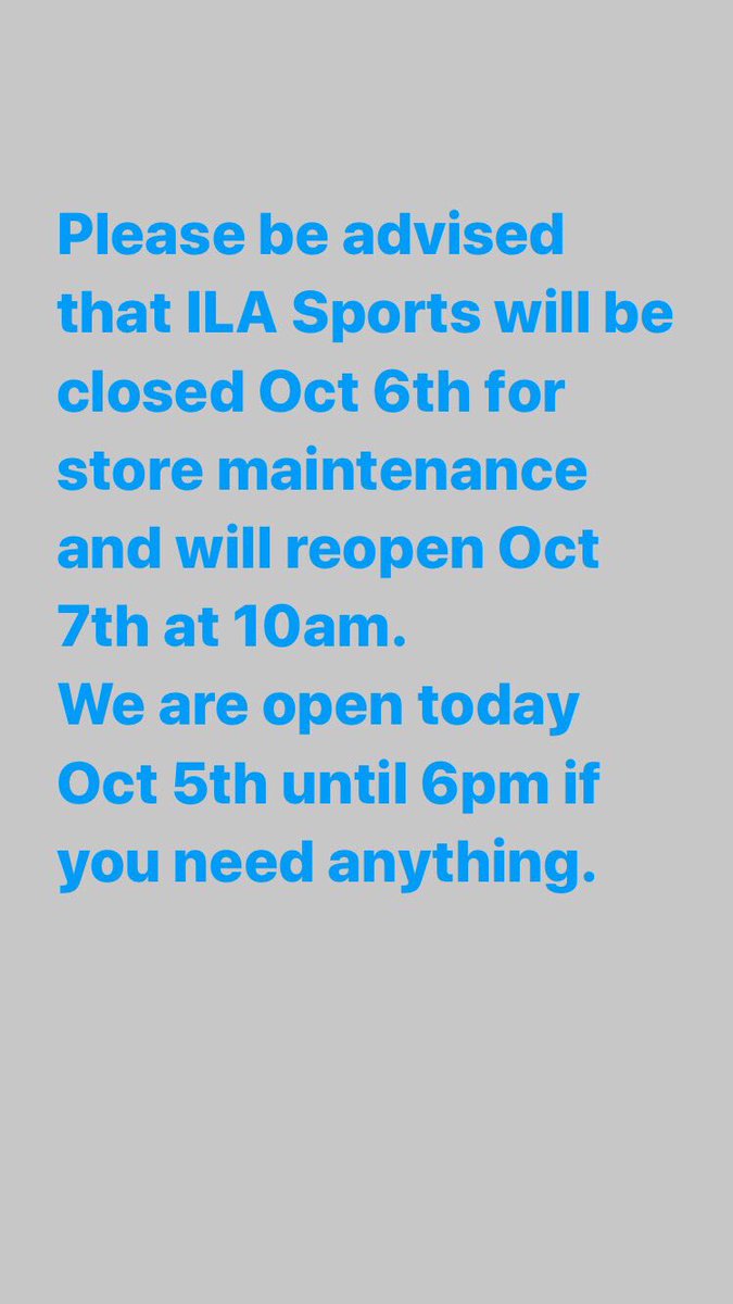 ILA SPORTS STORE tweet media