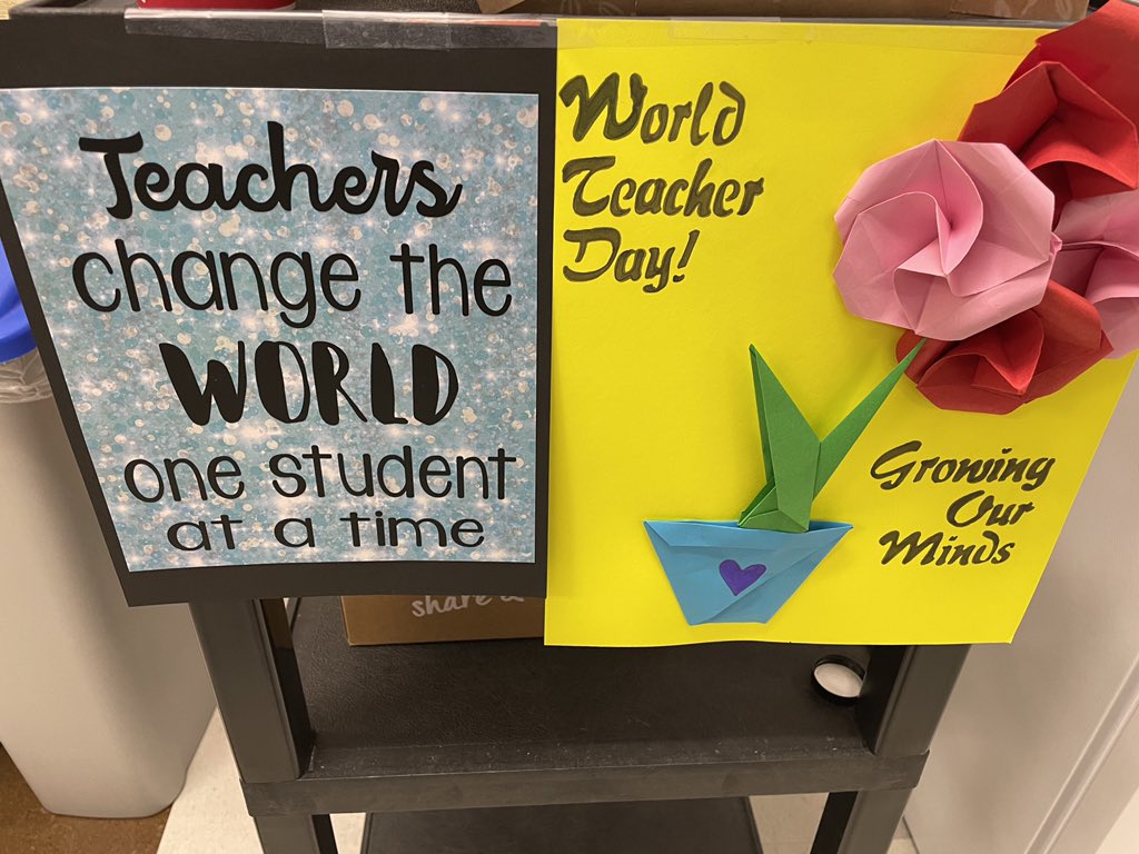 A big thank you to the WDP parent council for the Tim’s Coffee and Cobbs’ bread for World Teachers Day!
