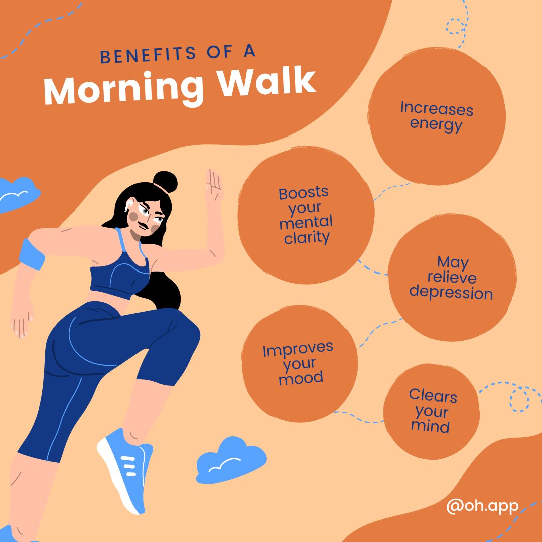 officehoursllc's tweet photo. Set your alarms! 🤳 Tomorrow is #NationalWalktoSchoolDay 

To help motivate you, here are just a few of the benefits of taking a morning walk. 🚶‍♀️🚶‍♂️ 

#WalktoSchool #WalktoSchoolDay https://t.co/b056pDRWJh