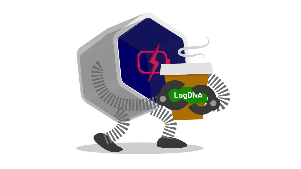 salguero_ricky's tweet photo. I present to you, @LogDNA's new brand rep! Vote for our #SponsorSticker in the Slack #games channel at #DOES21! sticker #19 ✅☕️ https://t.co/VmeUIjClub