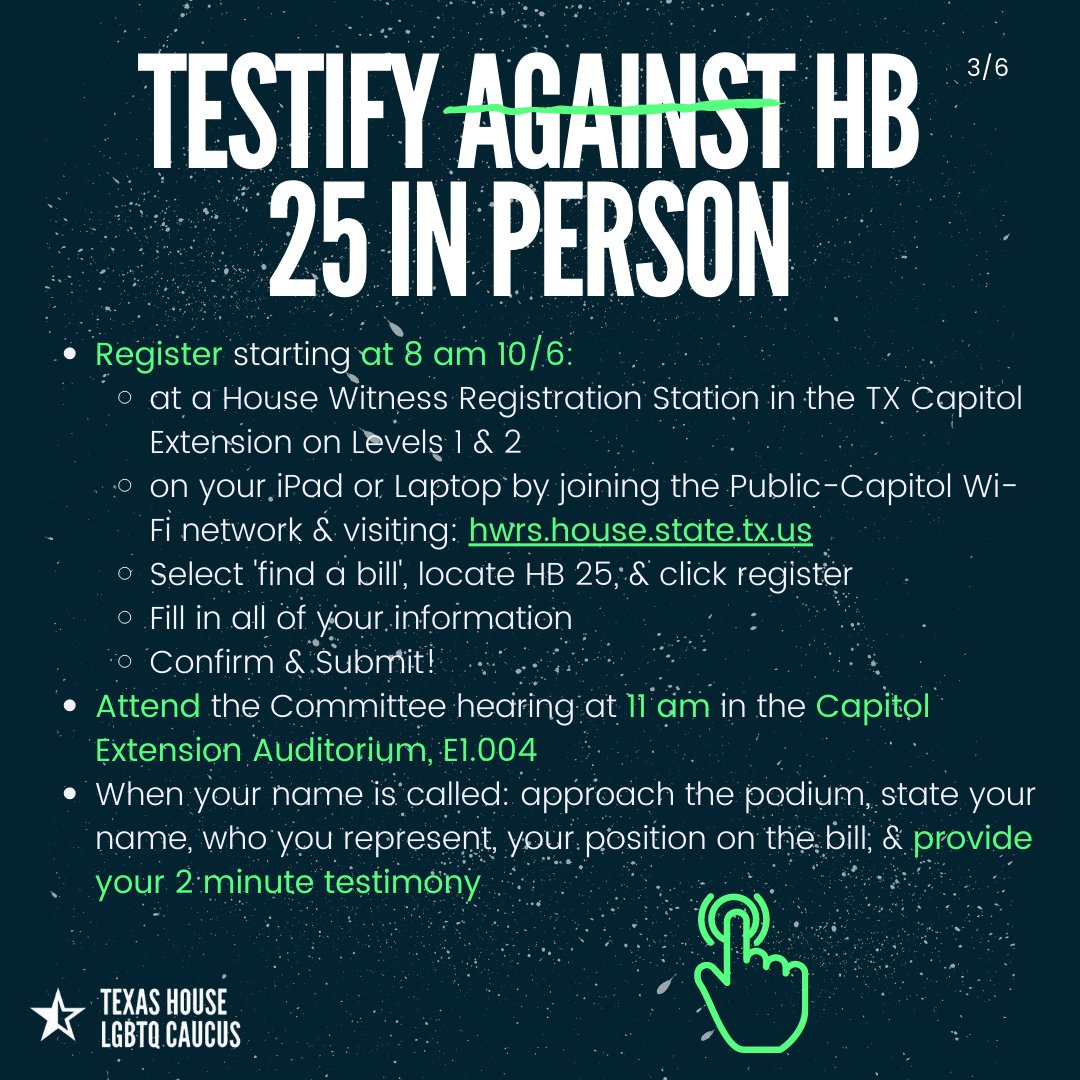 txlgbtqcaucus's tweet photo. 🚨CALL TO ACTION🚨: #HB25, another attempt at banning #trans & #intersex students from participating in sports, will be heard in the Constitutional Rights & Remedies Committee TOMORROW 10/6 at 11 am. Here’s how to make your voice heard to #PotectTransKids & #ProtectIntersexKids! https://t.co/3nDAJmdCOE