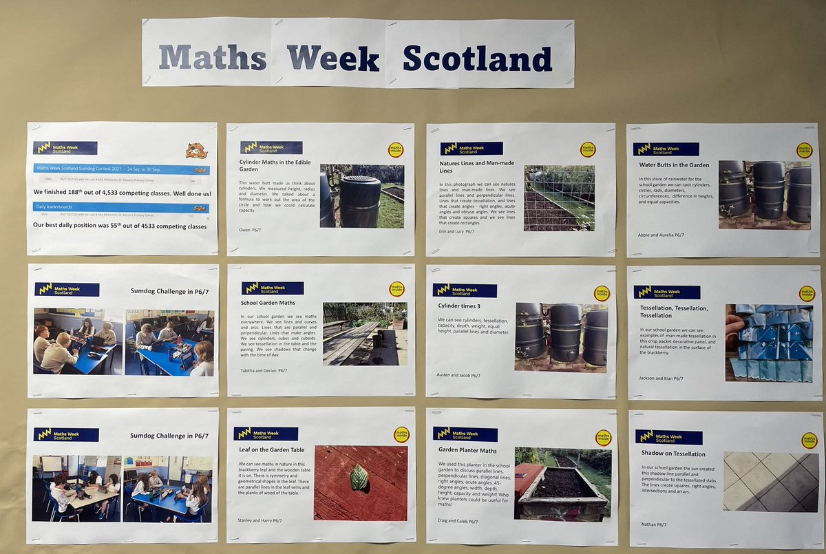 Look what’s been happening during Maths Week Scotland?