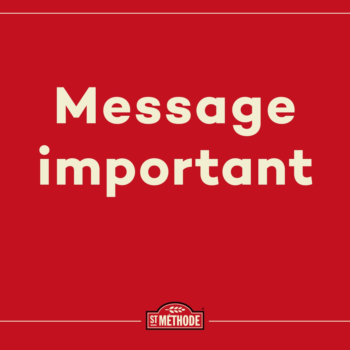 stmethode's tweet image. ATTENTION ! Nous avons publié un concours le vendredi 1er octobre 2021. Malheureusement, un profil Facebook usurpant notre identité a profité de ce concours pour tenter de frauder certains participants. Pour plus d’information, suivez ce lien : 
rebrand.ly/messageimporta…