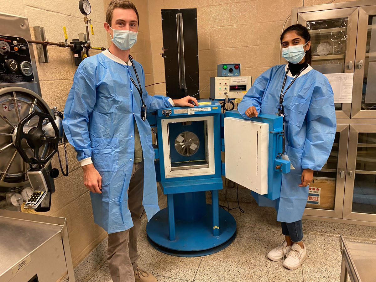 We made it to the final radiation day of our <a href="/BrookhavenLab/">Brookhaven Lab</a> study investigating the role of the bone marrow microenvironment in progression of fatty liver disease. These two superstars (<a href="/NoahAllenvt/">Noah Allen</a> <a href="/MeghanPendyala/">Meghan Pendyala</a>) have worked tirelessly and now past halfway! <a href="/RPI_BME/">Rensselaer BME</a> <a href="/NASAAmes/">NASA Ames</a>