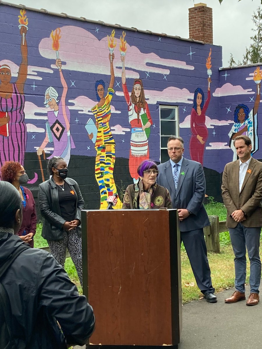 kwadwoadae's tweet photo. Honored to have Congresswoman @rosadelauro Congressman @jahimes &amp; State Rep @Porter4DaPeople speaking on the importance of investment in the $1 trillion Infrastructure Bill during a press conference this morning in front of Mothers, Daughters, &amp; Sisters of the Firelight. https://t.co/qt0LH6amif