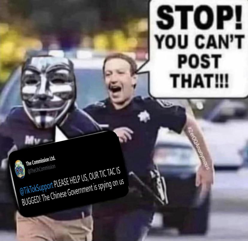 TheUhCommission's tweet photo. We R legion, prepare to be hacked like a pig in an abattoir. Oh, your network is encrypted? Cute. Let me just use a gigabyte of RAM to DDoS the motherboard's graphic cards, that should do the trick. *in hacker voice* We're in, shutting down Facebook now. Zuck you Mark Fuckerberg. https://t.co/zDqQ5y61Fq