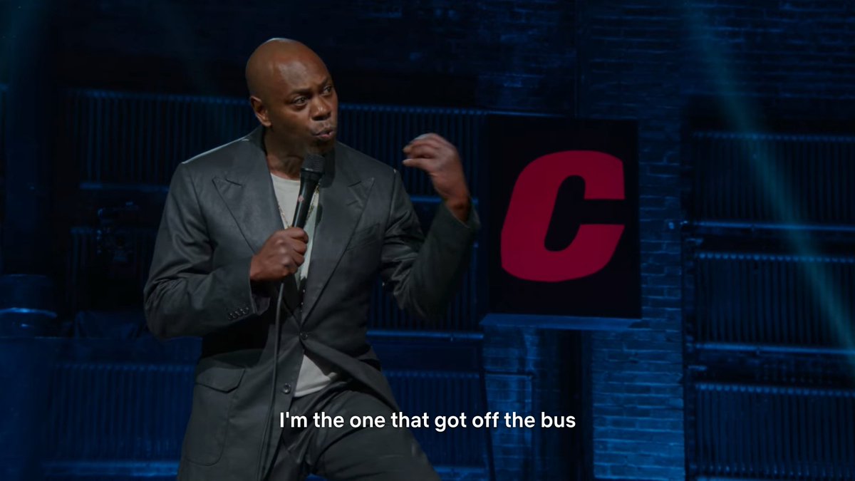 Shibbir1's tweet photo. #DaveChappelle's last special for Netflix is not for brittle ears but hear him out till the very end! Some powerful, artful storytelling. This line was the killer! #TheCloser https://t.co/LLwdxeWFBo