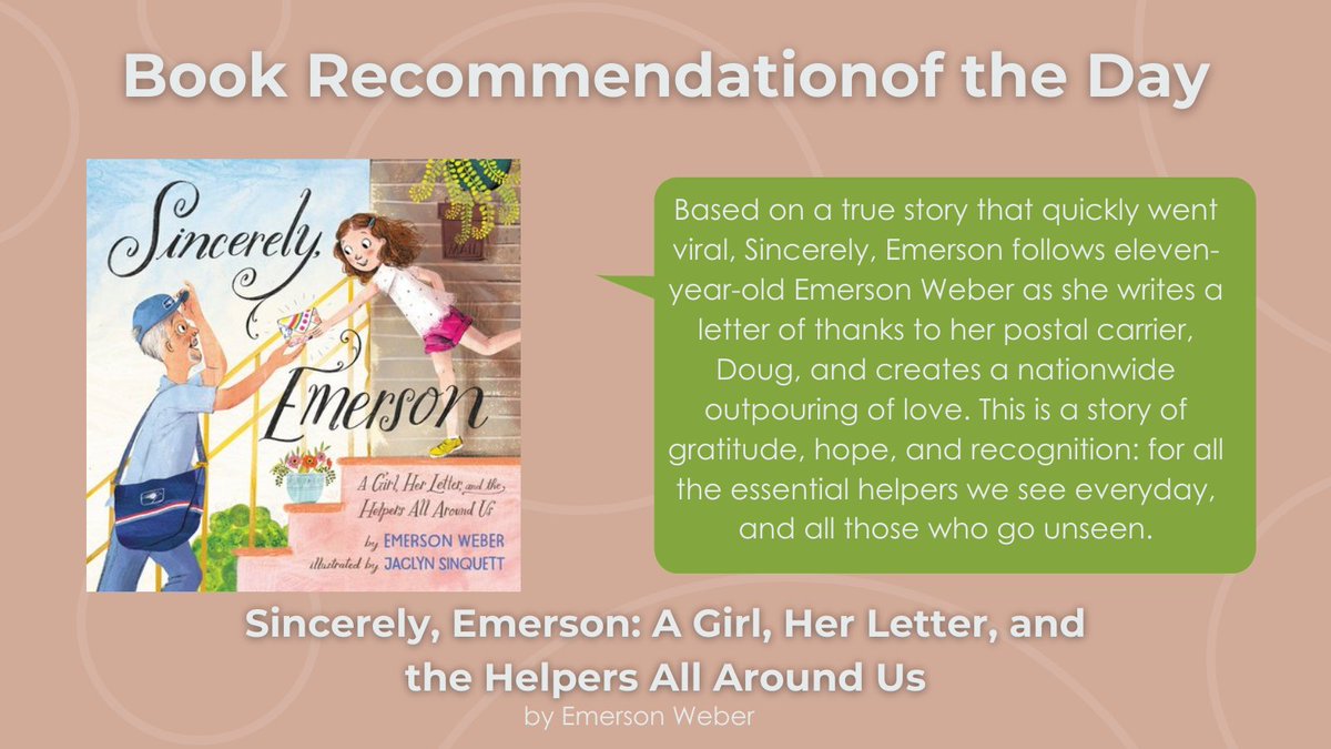 ReadtoaChild's tweet image. Check out today's #BookRec  as we prepare for #ReadtoaChildDay on Friday.

Visit the link in our bio to learn more, support #ReadtoaChild and check out our full Read Aloud Tool Kit, including a full list of diverse, inclusive, and socially-conscious books.