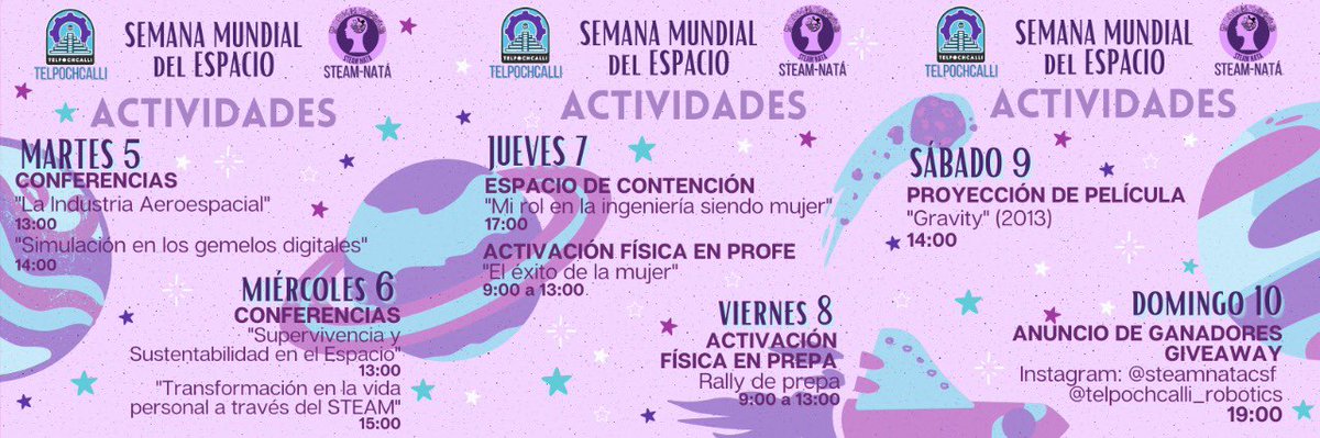 ¡Telpochcalli se uné con el grupo STEAM-Natá para su participación en “La Semana Mundial del Espacio”!