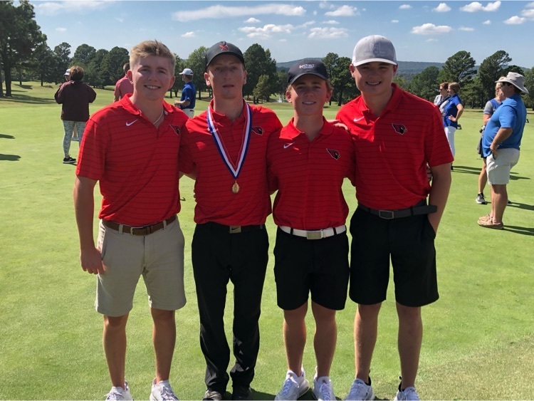 farmcards's tweet photo. We have a AAAA State Champion! Congrats to Rhett South for winning 1st place today at the State Golf Meet at Fayetteville Country Club! #CardinalNation https://t.co/Tldxc9uIdT