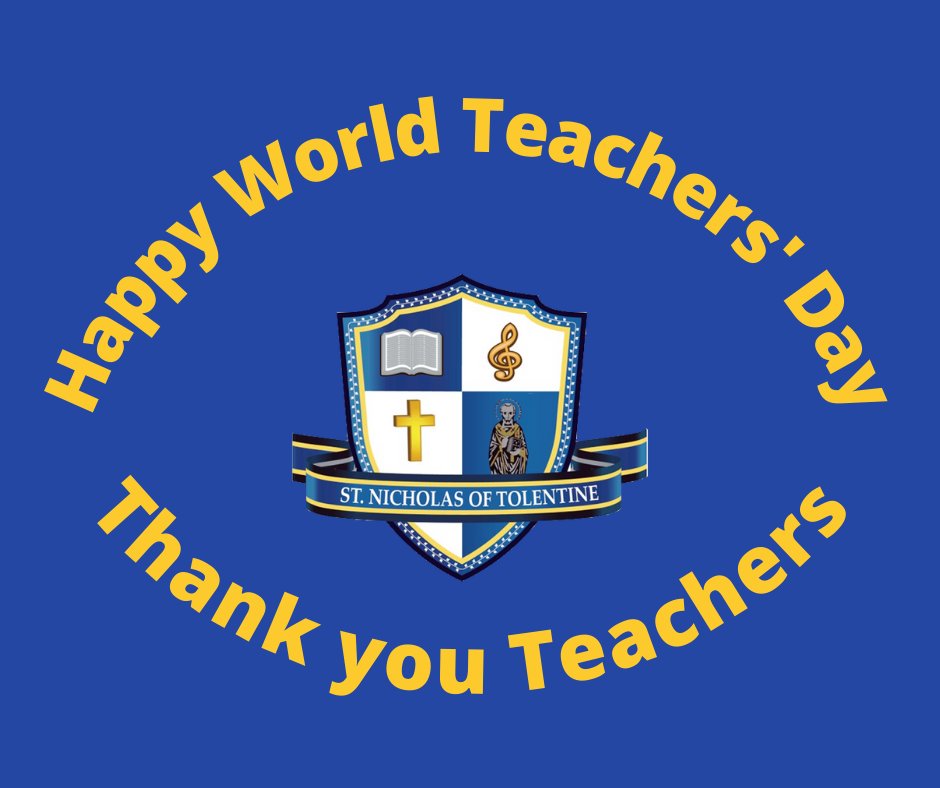 SNicksschool's tweet photo. We wanted to wish all of our teachers a Happy World Teachers' Day and say thank you for all the hard work you do teaching our students. https://t.co/Bybe7JGluU