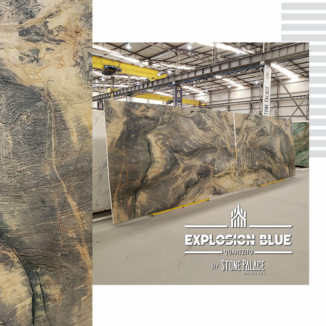 Formas e cores numa obra-prima de pedra chamada EXPLOSION BLUE!

#brazilianstones #decor #arq #quartzite  #Marmore #Interiores #ExplosionBlue #BrazilianQuartzite #quartzitecountertops