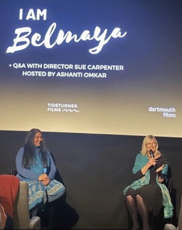 IAmBelmaya's tweet photo. Amazing launch of #IAmBelmaya at @CurzonCinemas Soho last night. Big thanks🙏🙏 to a fab full-house audience, exec producer @christo11  @DartmouthFilms who introduced the event,  Q&amp;A host @AshantiOmkar and everyone involved on the film! @tideturnerfilms  @palashdave https://t.co/fxeCqAUGEI