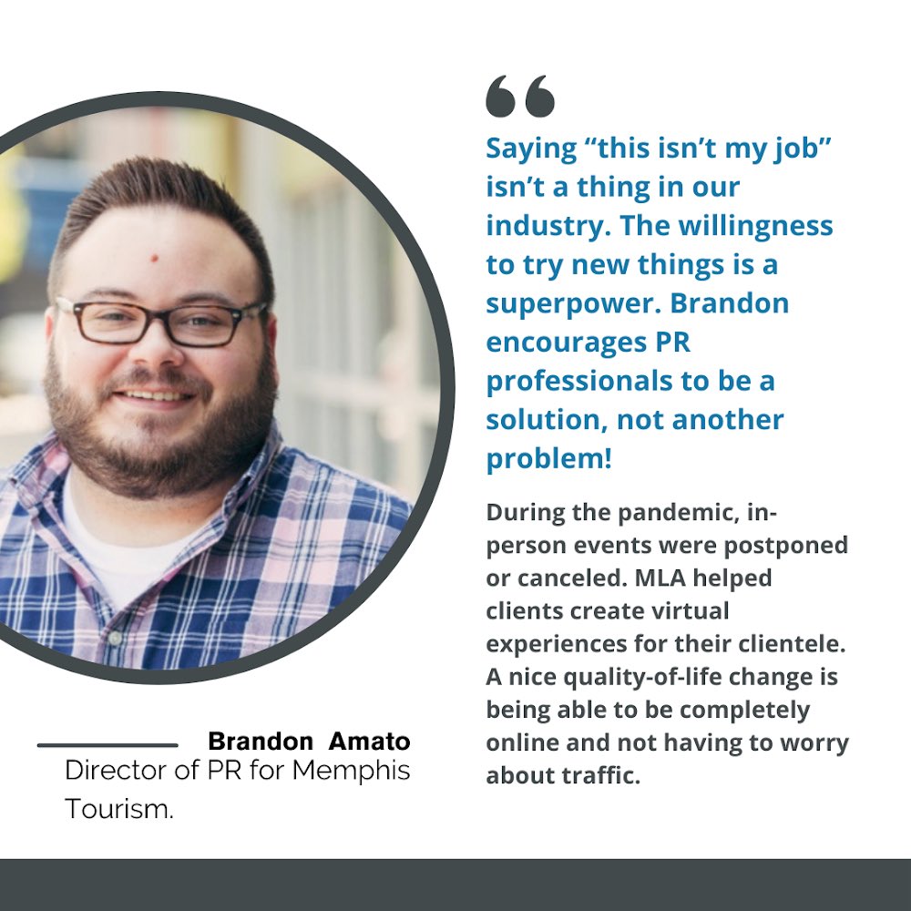 Grand_PR's tweet photo. Happy #PRTipTuesday! Brandon Amato, Content Director at Melissa Libby &amp; Associates, spoke at our most recent Reimagined PR event. Restaurant PR looks a little different now. Brandon spoke about the struggles they faced during the pandemic and how they adapted https://t.co/YcGGBC1ZY9