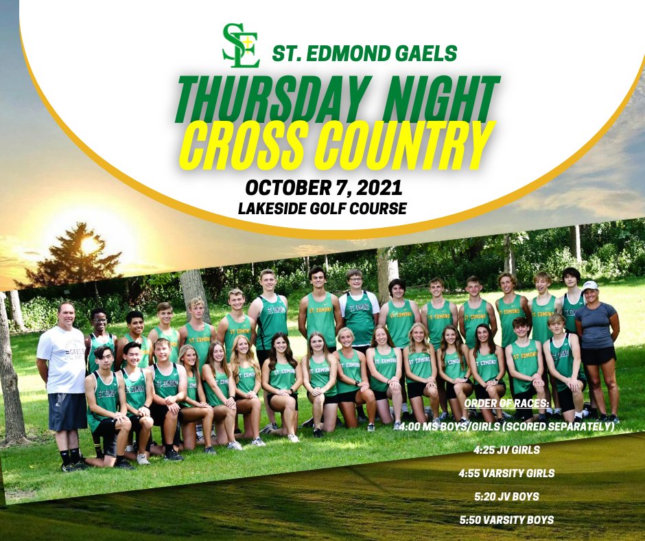 SEGaels's tweet photo. Come out Thursday Night for our Cross Country Meet on October 7th at Lakeside Golf Course and cheer on our GAELS!
#stedmondcatholicschool #crosscountry #segaels #gogaels #fortdodge #lakesidegolfcourse https://t.co/NaQUSxgYoV