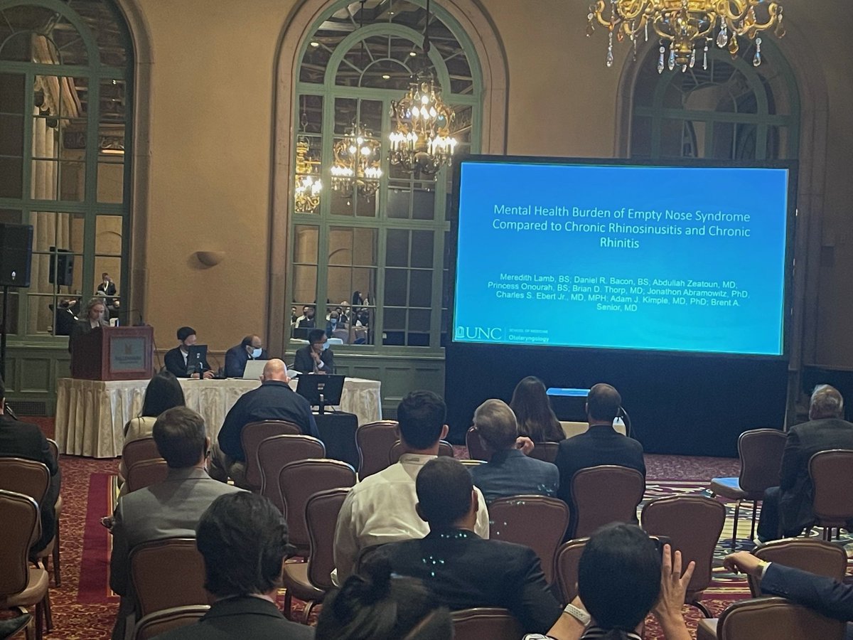 UNC Otolaryngology/Head & Neck Surgery (@unc_ent) on Twitter photo UNC Medical students Dan Bacon, Maddie Calcord & Meredith Lamb working with <a href="/Rhinology_UNC/">UNC Rhinology</a> presented at the <a href="/AmRhinoSociety/">American Rhinologic Society</a> Annual Meeting in Los Angeles this past weekend! Pictured is Maddie's poster presentation and oral papers presented by Dan Bacon and Meredith Lamb. UNC Medical students Dan Bacon, Maddie Calcord & Meredith Lamb working with <a href="/Rhinology_UNC/">UNC Rhinology</a> presented at the <a href="/AmRhinoSociety/">American Rhinologic Society</a> Annual Meeting in Los Angeles this past weekend! Pictured is Maddie's poster presentation and oral papers presented by Dan Bacon and Meredith Lamb.