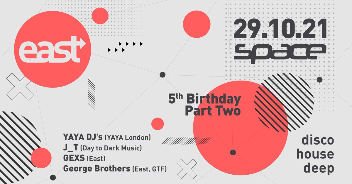 East goes back to Space >> FRI 29th OCT 
#space #norwich #housemusic #disco #deep