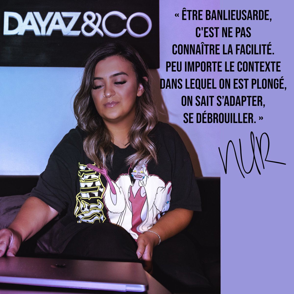 PlumeBanlieue's tweet photo. Nouveau portrait cette semaine 🫂

Nur, 28 ans, Corbeil-Essonnes (91). Du charbon en famille, du booking et des relations presses dans le rap français, beaucoup de chicha et de sourire 🤞🏽

« On a tellement connu pire que maintenant c'est trop facile. »

📝 Ismaël 📸 @/anissa.dhm https://t.co/5djSiI16ko