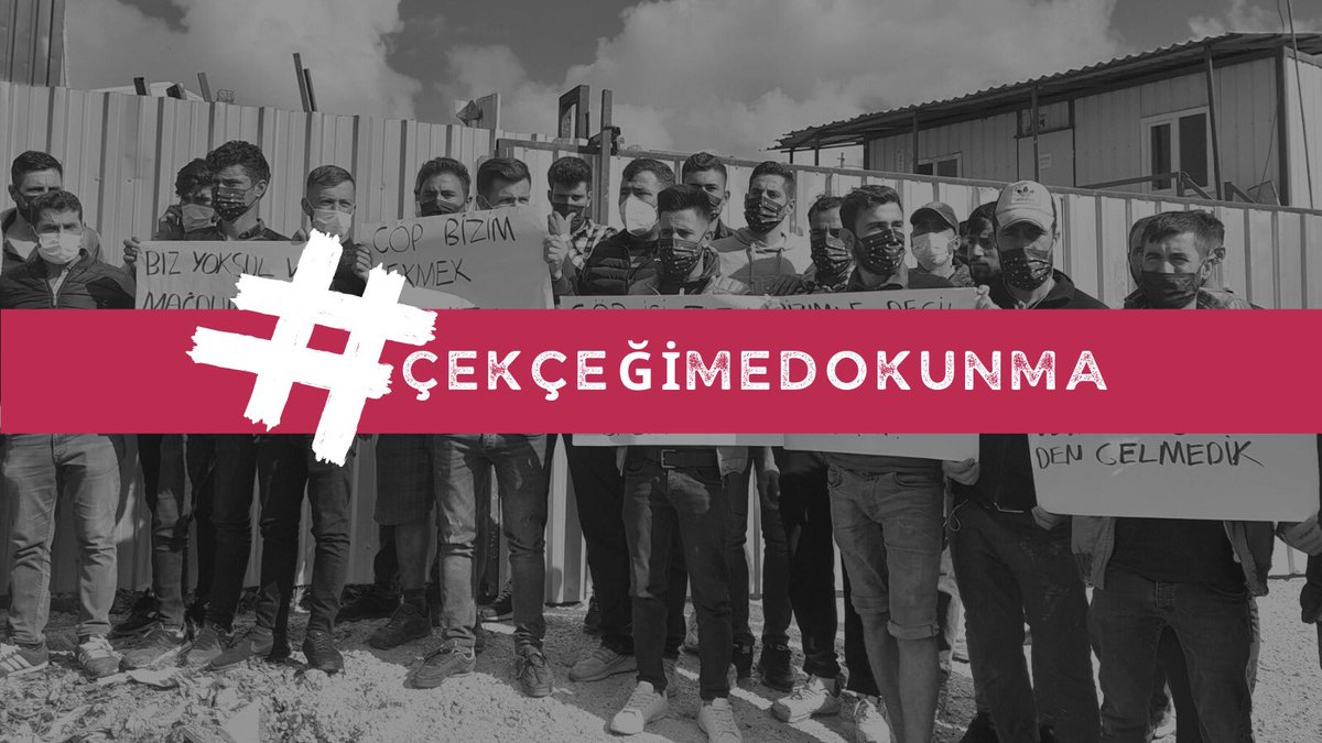 Umut_Sendikasi's tweet photo. #ÇekçeğimeDokunma hashtagine tweet atarak atık kağıt işçilerinin sesi ol! https://t.co/q3YgPwxHko