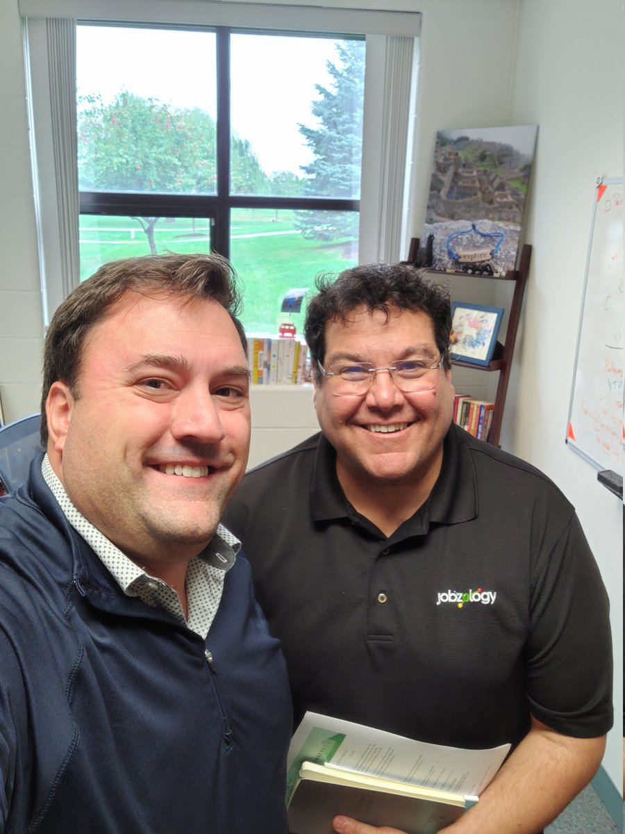 HCCDB's tweet photo. Had the opportunity to collaborate, learn, and share with the Eric Leftwhich, the cofounder of @JobZology #PathwayU today. Excited to continue using this software to help students build toward a meaningful and purposefilled work life. Thanks for the visit, support, and cupcakes! https://t.co/dXJP39trf2