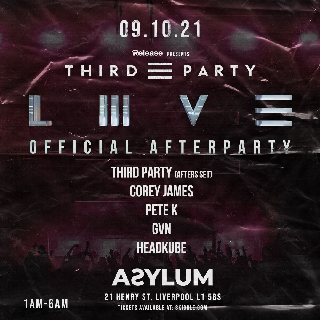 ❗️LIVERPOOL AFTERPARTY INCOMING❗️RT for a chance to win £100 drinks vouchers at Asylum and signed merch bundle... We’re going all night long this year!!🕺 Tickets: bit.ly/TPafterparty

**UPDATED DOOR TIMES**
LIIIVE SHOW @ OLYMPIA: 9PM- 2AM
AFTERPARTY @ ASYLUM: 1AM-6AM