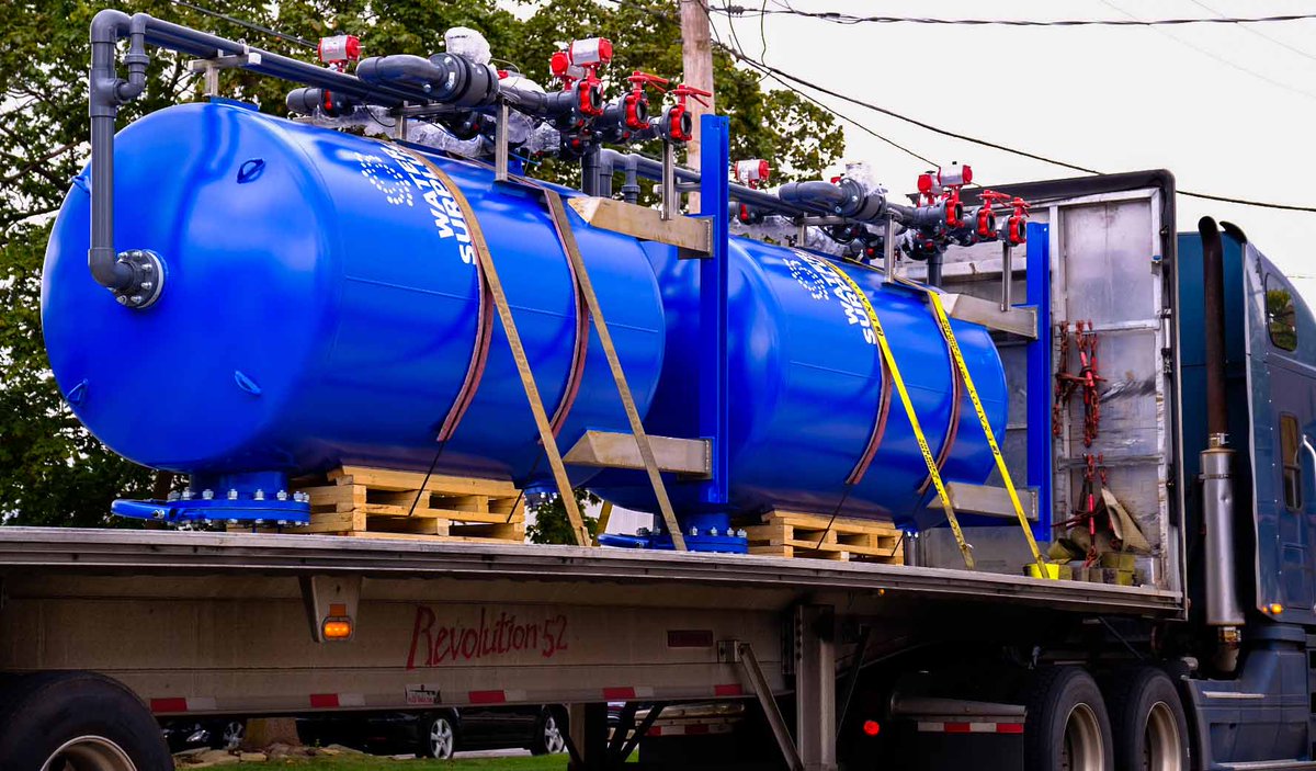 These carbon vessels are part of a 21 tank order that started shipping out yesterday. Our engineering and fabrication teams are some of the best in the business!

#watertreatment #GranularActivatedCarbon #WaterSurplus #Engineering #fabrication 

watersurplus.com/engineering
